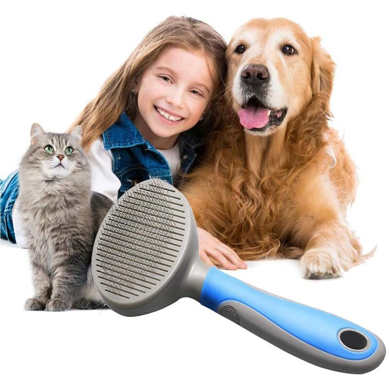 Pet Hair One Click Grooming Brush