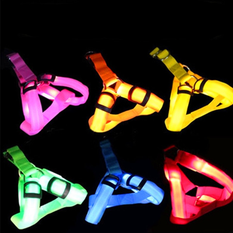 Nylon Pet Flashing Light Dog Harness