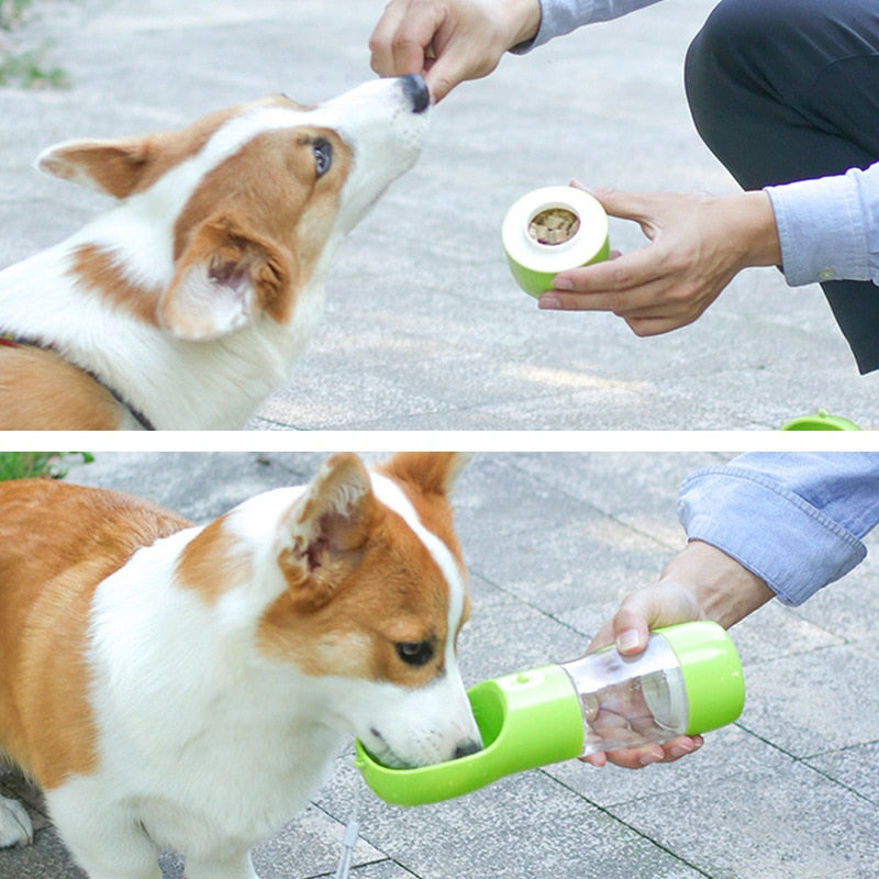 Dog and Cat Portable Water and Feeder Bottle