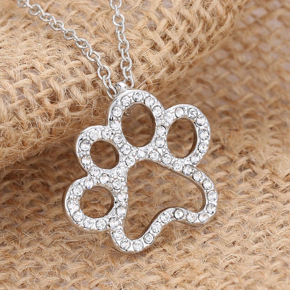 Dog Paw Pendant Necklace