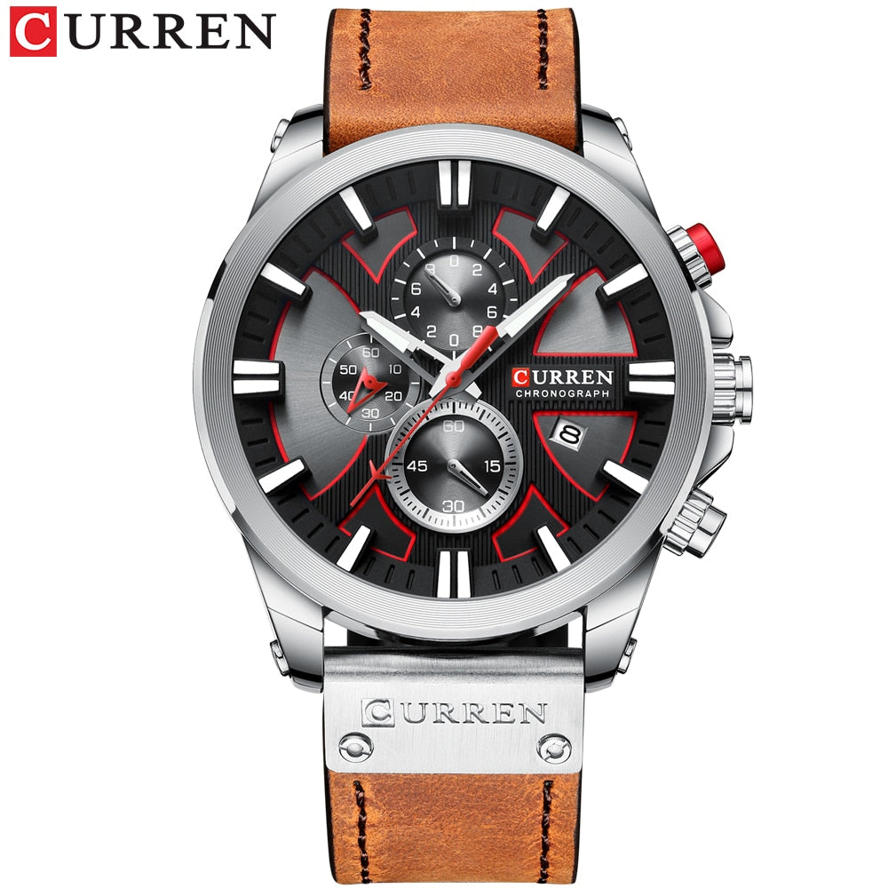 CURREN Watch Chronograph Sport Mens Watch