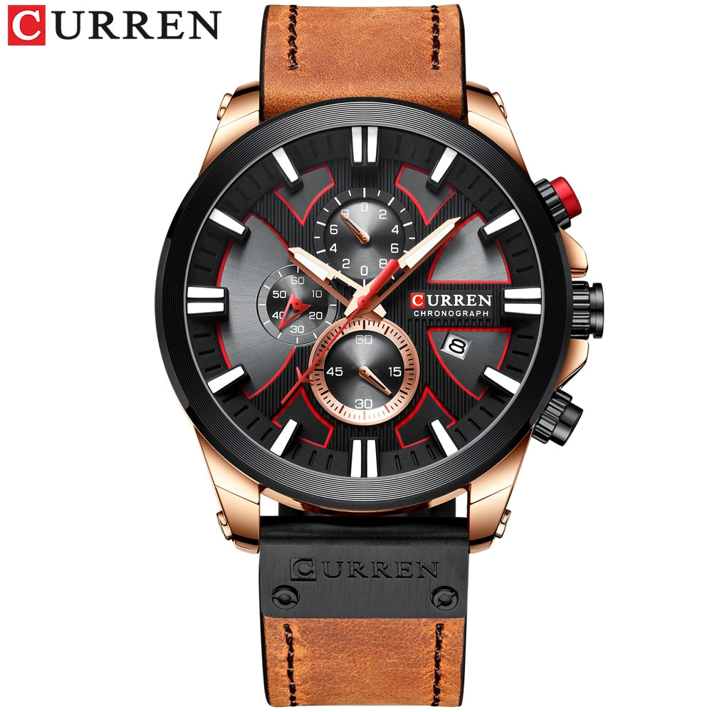 CURREN Watch Chronograph Sport Mens Watch