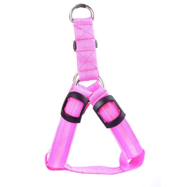 Nylon Pet Flashing Light Dog Harness