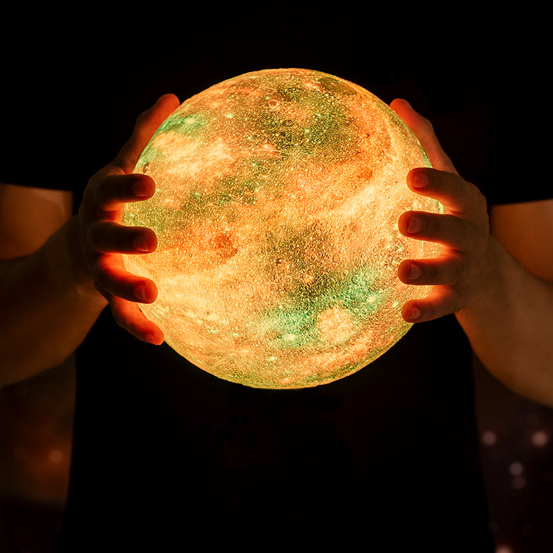 3D Galaxy Moon Lamp