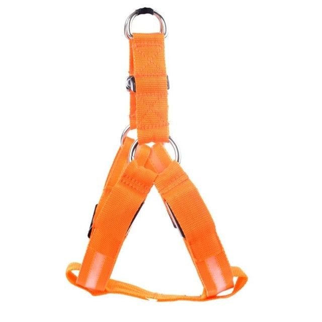 Nylon Pet Flashing Light Dog Harness