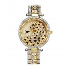 Crystal Diamond Leopard Watch