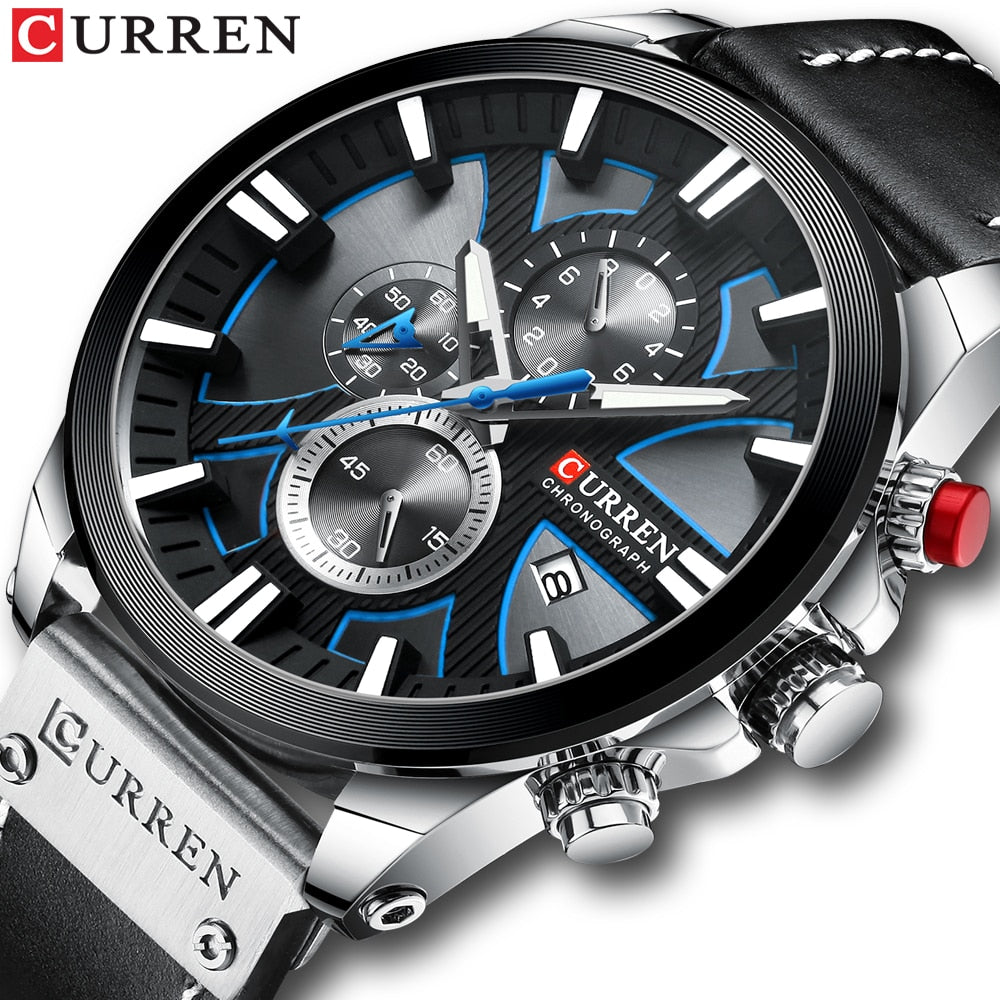 CURREN Watch Chronograph Sport Mens Watch