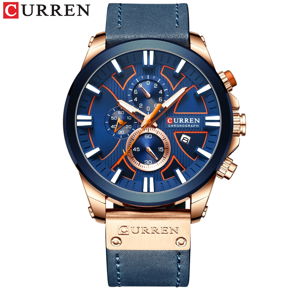 CURREN Watch Chronograph Sport Mens Watch