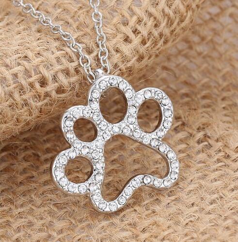 Dog Paw Pendant Necklace