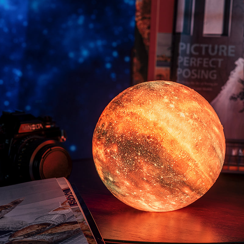 3D Galaxy Moon Lamp