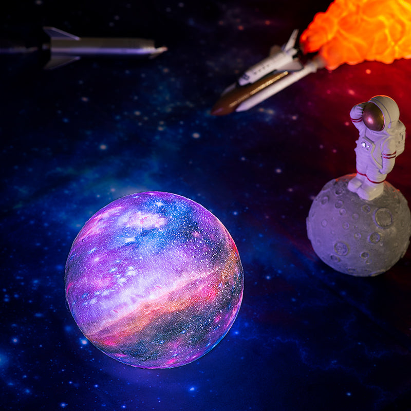 3D Galaxy Moon Lamp