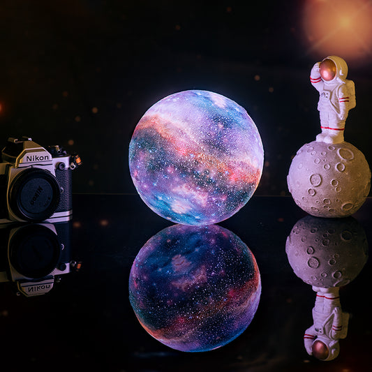 3D Galaxy Moon Lamp