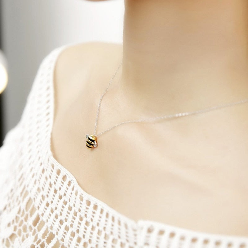 Bee Pendant Necklace