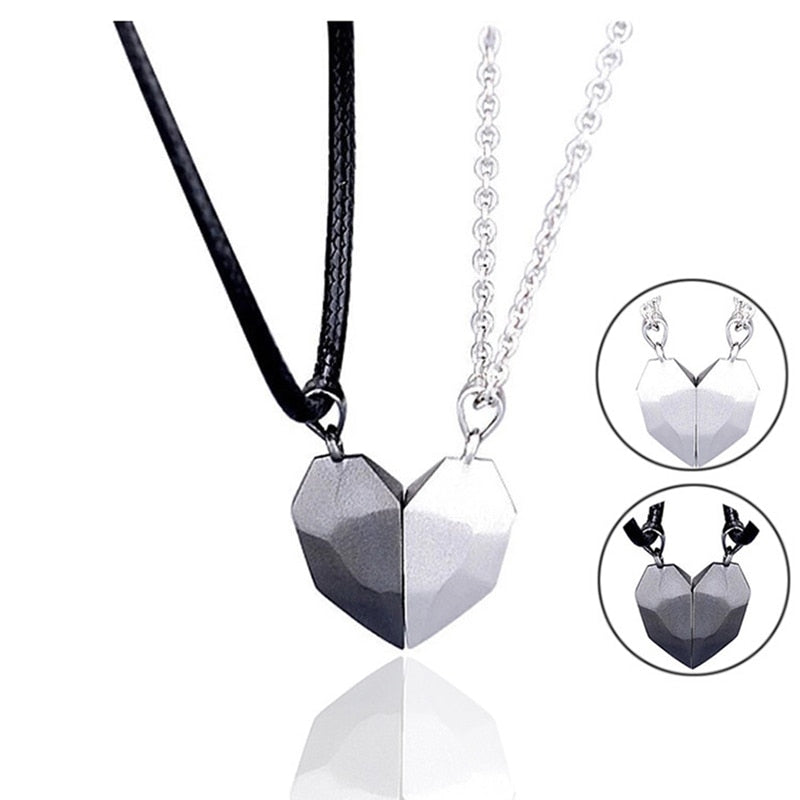 2 Pcs Magnetic Couple Stone Necklace