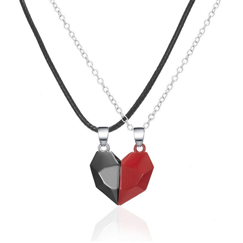 2 Pcs Magnetic Couple Stone Necklace