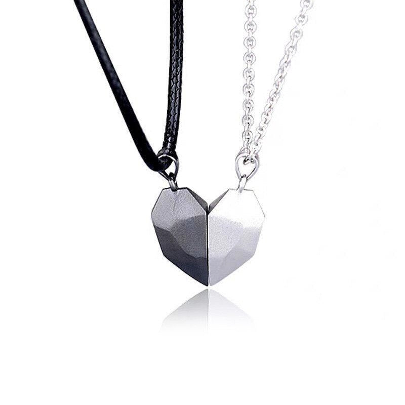 2 Pcs Magnetic Couple Stone Necklace